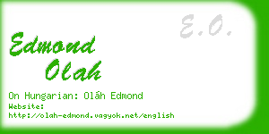 edmond olah business card