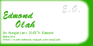 edmond olah business card